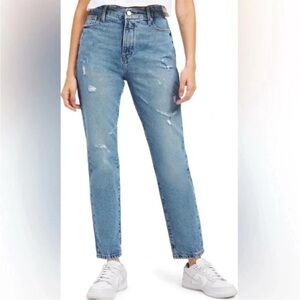 Good American Distressed Boyfriend Jeans